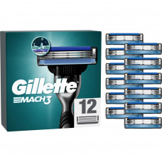 Змінні касети Gillette Mach3 12 шт. (3014260323240)