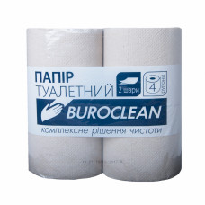 Туалетний папір Buroclean сірий 4 рулони (4823078928672)