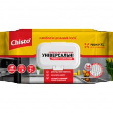 Серветки для прибирання Chisto Вологі універсальні з клапаном 54 шт. (4823098412373)