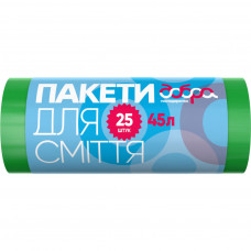 Пакети для сміття Добра Господарочка зелені 45 л 25 шт. (4820086521840)