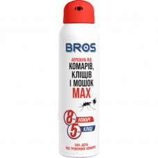 Аерозоль від комах Bros MAX від комарів і кліщів 90 мл (5904517065185/5904517324572)