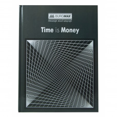 Канцелярська книга Buromax Times Is Money А4 в клітинку 96 аркушів Сіра (BM.2400-109)