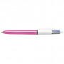 Ручка масляна Bic 4 in 1 Colours Shine Pink рожева (bc982875)