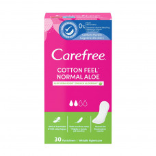 Гігієнічні прокладки Carefree Cotton Aloe з екстрактом бавовни й алое 30 шт. (3574661565040/3574661486147)