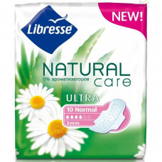 Гігієнічні прокладки Libresse Natural Care Ultra Clip Normal 10 шт (7322540523300)