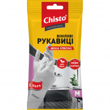 Рукавички господарські Chisto Mega Strong Вінілові 1 пара M (4823098413356)