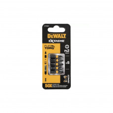 Набір біт DeWALT IMPACT TORSION, ударні, Philips, Ph2, L=25 мм, 5 шт (DT7994T)