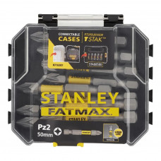 Набір біт Stanley FatMax, Pozidriv, Pz2, L = 50 мм, 10 шт, кейс (STA88572)