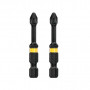 Набір біт DeWALT IMPACT TORSION, ударні, Ph2, L=57 мм, 2 шт (DT70532T)