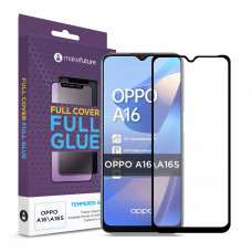 Скло захисне MakeFuture Oppo A16/A16s Full Cover Full Glue (MGF-OPA16/A16S)