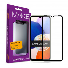 Скло захисне MAKE Samsung A14 Full Cover Full Glue (MGF-SA14)