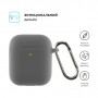 Чохол для навушників Armorstandart Ultrathin Silicone Case With Hook для Apple AirPods 2 Advanced Ash (ARM59677)