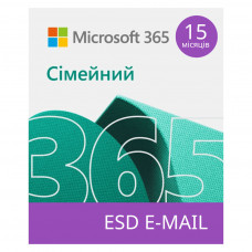 Офісний додаток Microsoft 365 Family 32/64 AllLngSub PKLic 15 місяцв Online CEE C2R NR (6GQ-01404)