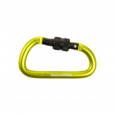 Карабін туристичний Naturehike D-type NH15A005-H 6 см Yellow (6927595717417)