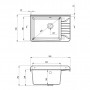 Мийка кухонна Deante Garden (ZYT 211A)
