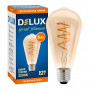 Лампочка Delux ST64 5Вт E27 2200К amber spiral_filament (90018153)