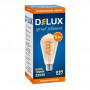 Лампочка Delux ST64 5Вт E27 2200К amber spiral_filament (90018153)