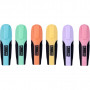 Набір маркерів Buromax highlighter pen, PASTEL, chisel tip, SET 6 colors (BM.8905-96)