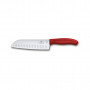 Кухонний ніж Victorinox SwissClassic Santoku 17 см Red (6.8521.17B)