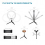 Набір блогера ACCLAB AL-LR101MB 4in1 Ring of Light, Holder, mic., Bluetooth butto (1283126502057)