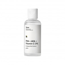 Тонік для обличчя Sane PHA + AHA + Vitamin C 2% Purifying Glow Solution 50 мл (4820266830588)