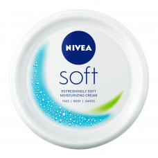 Крем для обличчя Nivea Soft Освіжаючий зволожувальний Для обличчя, рук та тіла 100 мл (4006000009537)