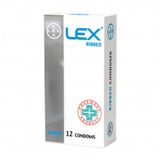 Презервативи Lex Condoms Ribbed 12 шт. (4820144771934)