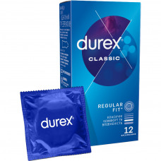 Презервативи Durex Classic латексні з силіконовою змазкою (класичні) 12 шт. (5010232954243)