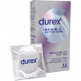 Презервативи Durex Invisible Extra Lube ультратонкі з додатковою змазкою 12 шт. (5052197057089)