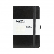 Книга записна Axent Partner, 125x195 мм, 96 аркушів, крапка, чорна (8306-01-A)