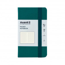 Книга записна Axent Partner, 95x140 мм, 96 аркушів, клітинка, малахітова (8301-31-A)