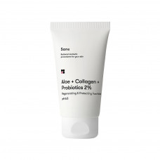 Маска для обличчя Sane Aloe + Collagen + Probiotics 2% Regenerating & Protecting Face Mask 75 мл (4820266830199)