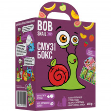 Дитяче пюре Bob Snail Равлик Боб набір Смузі бокс з коміксом 480 г (4820219345404)