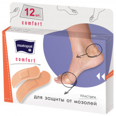 Пластир медичний Matopat Comfort 12 шт. (5900516865252/5900516894108)