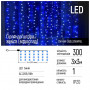 Гірлянда ColorWay штора водоспад 3x3м 300LED 220V синя (CW-GW-300L33VWFBL)