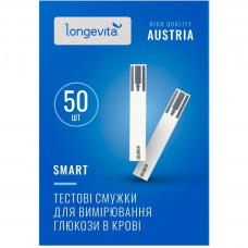 Тест-смужки для глюкометра Longevita Smart 50 шт. (6397644)