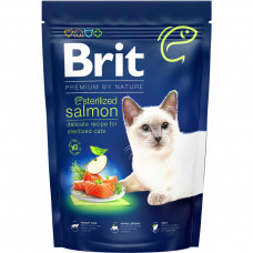 Сухий корм для кішок Brit Premium by Nature Cat Sterilized Salmon 1.5 кг (8595602553174)