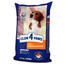 Сухий корм для собак Club 4 Paws Преміум. Для середніх порід 14 кг (4820083909719)