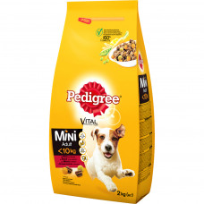 Сухий корм для собак Pedigree Adult Mini Яловичина та овочі 2 кг (5998749120927/5998749145135)