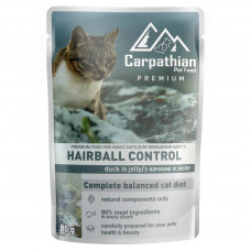 Вологий корм для кішок Carpathian Pet Food з качкою в желе 80 г (4820111141371)