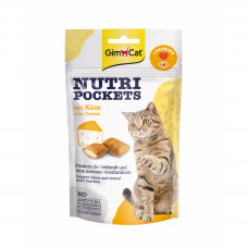 Ласощі для котів GimCat Nutri Pockets Сир + Таурин 60 г (4002064400716)