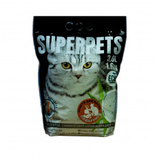 Наповнювач для туалету Superpets 1-8 мм 3% кольорових часточок з ароматом 