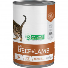 Консерви для котів Nature's Protection Adult With Beef & Lamb 400 г (KIK45607)