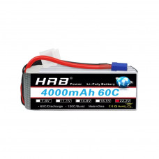 Акумулятор для дрона HRB_ Lipo 6s 22.2V 4000mAh 60C Battery XT60 Plug (HR-4000MAH-6S-60C-XT60)